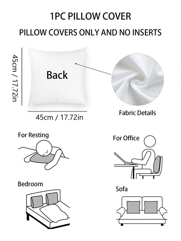 1pc Gamepad Pattern pillowcase Without Filler, Modern Knitted Fabric Decorative Square Cushion Cover For Bed, Sofa