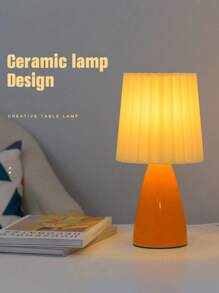 1 Stück Retro Nordischer Stil Glas Tischlampe, 3 Farbtemperaturen moderne minimalistische Dekorationsleuchte, geeignet für Raumdekoration, Heimdekoration