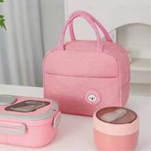 3件套午餐盒套装，包含午餐盒、保温袋、早餐杯，适用于工作、学校和户外交通，午餐盒、沙拉杯、保温套装。分格午餐盒，开学季学生用品，午餐盒，午餐袋 - 彩色 - 查看 13