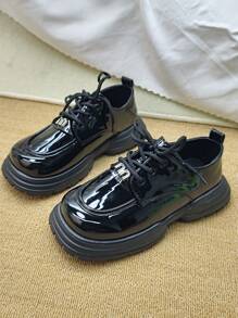 1 Pair Casual Leather Shoes, Versatile Spring New Arrivals