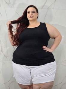 Kit 3 Regatões Básicos Plus Size Femininos | G1 ao G5 | Malha Leve | Cores Lisas para o Dia a Dia - Multicolorido - Visão 3