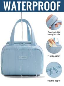 1 szt. Izolowana torba na lunch w kolorze dopaminy, odpowiednia dla uczniów i pracowników biurowych, słodka i miękka, duża pojemność, odpowiednia na pikniki, duża pojemność, wielokrotnego użytku torba na lunch z wodoodporną, przenośną konstrukcją, idealna do szkoły i biura - zachowaj świeżość i smak jedzenia, torba bento, niezbędne rzeczy do szkoły, torba podręczna, przenośna izolowana torba do przechowywania lunchboxów na zewnątrz, letnie torby na żywność na zewnątrz, piknik kuchenny