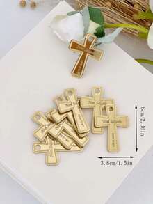 Custom Baptism Favor Tag, Acrylic Cross Name Tag, Christening Gift Label, Tags, Baptism Party Gift Tag, Gold Mirror Cross,Multi-Functional, Ornamental,Reusable,Exquisite,Stylish,High-Quality,Colorful,Modern,Custom,Personalized,Unique,Ideal Gifts For Him,Ideal Gifts For Her,Boyfriend,Dad,Girlfriend,Mom,Family,Friends,Tea Room,Home,Garden,Office,For Anniversaries,For Valentine's Day,For Mother's Day,For Birthdays,For Father's Day,For Graduation,For Weddings,For Housewarming,Xmas Decoration,Home Room Decor Gifts - Multicolor - View 7