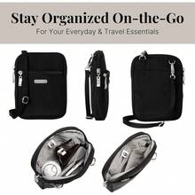 Local Delivery  Baggallini Women's Essential Mini Crossbody Bag - màu đen - Xem 6