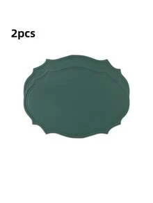 Tovaglietta in pelle lavabile, tovaglietta ovale in pelle rinforzata resistente al calore, tovaglietta impermeabile antiscivolo facile da pulire, adatta per decorazione di tavoli da cucina, caffè e ristorante