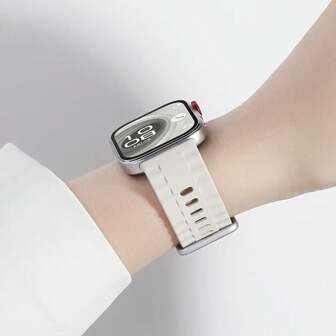 运动硅胶表带适用于华为 Watch Fit 4 Pro/4 表带软腕带男女表带适用于华为 Fit 3 Pro 配件