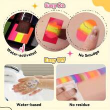 39色面部彩绘调色板，色彩丰富，激发创造力，多用途，持久，水溶性，易于清洁，适合学生和节日