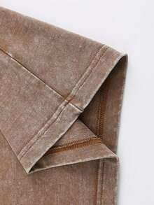 2026 Summer Tops Men's Retro California Style Cotton T-Shirt-"Est.1989" Coconut Tree Design, Short Sleeves, Round Neck, Casual Summer Clothes, Machine Washable, Summer Casual Clothes | TiedyeT T-Shirt Back Design, Retro T-Shirt.Loose And Comfortablesummer Clothes - 藏蓝色 - 查看 9