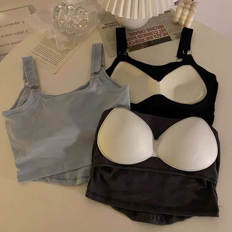 Women Undershirt Tops - Multicolor - View 2