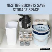 2025 Popular Styles Spin Mop System With Extra Mop Head Refill TwoBucket Design With Splash Guard Builtin Measuring Cup And Scraper Tool With Easy Wring Pedal Spinner 1.25Gallon BlueFamily Choice