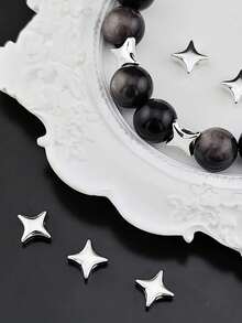 160颗芒状间距珠。适用于耳环、项链、手链、串珠、钥匙扣、珠宝制作。钥匙扣装饰，DIY魅力配饰。制作您自己独一无二的珠宝。DIY魅力珠宝配饰。工艺品和日常礼品 - spacer bead - 查看 17