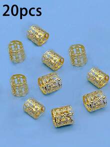 Hộp 20 chiếc vòng khăn trùm đầu, kẹp khăn rỗng, ghim cài khăn trùm đầu, vòng tết tóc, phụ kiện khăn trùm đầu cho trang phục - Nhiều màu - Xem 18