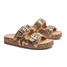 Women's Sandal Papete Sandal Fashion Sequins Design Sandal Bling Bling Different Sandal Women - 棕色 - 查看 3