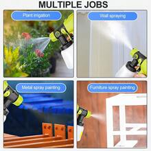 1 Set Of Green 1000ml ABS Plastic Spray Gun, Safe And Convenient Adjustable Gun, Suitable For Painting Doors, Windows, Walls, Fences, Floors, Ceilings, Flooring, Cabinets, Household Furniture And Other Articles - Green - View 9
