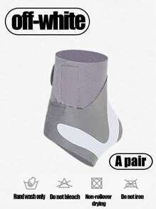 1 对透气可调节踝关节支撑支架，压缩踝关节保护器，用于运动踝关节保护，防止受伤，足部恢复，适用于跑步、散步、足部康复 - 彩色 - 查看 7