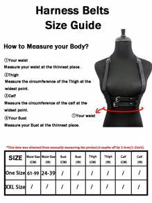 1pc Women's Fashionable Pu Leather Belt Gothic Style Suspenders For Festival Party Outfits Sexy Harness Halloween