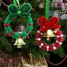 300pcs 1cm Transparent Bone Shaped Bead Triangle Shaped Beads Christmas Fun Christmas Theme Beads, Christmas Bead Kit - DIY Flower Garlands, Bells, And Tree Decorations, Acrylic Decorative Beads For Holiday Decoration