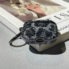 Leopard Pattern Rhinestone Decor Case Compatible With Airpods Pro, Apple Wireless Bluetooth Earphone Covers Compatible With Airpods 1/2/3/4/5, Fashionable Design - Nhiều màu - Xem 8