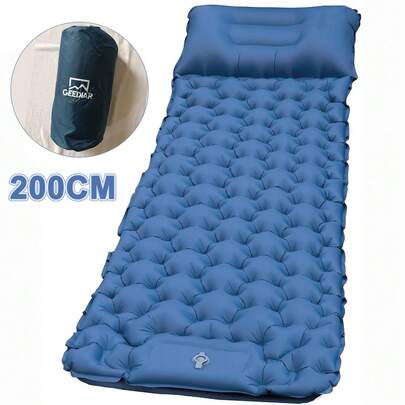Sleeping Pad - Ultralight Inflatable Sleeping Mat With Built-In Foot Pump, Durable Compact Waterproof Camping Air Mattress For Camping, Backpacking, Hiking, Tent Trap Traveling