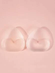 2/4pcs Invisible Silicone Bra Pads - Supportive Swimwear Inserts & Push-Up Enhancers, Soft, Washable, Reusable For Seamless Shaping, Perfect For Bikinis, Bridal Outfits, Pool/Beach Events, And Parties, Swimwear Accessories