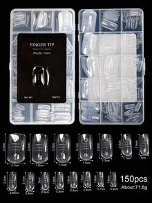 Reusable Crystal Nail Membrane, Eagle Claw Shaped, Quick Extension, Painless Crystal Nail Gel Extension Fake Nails