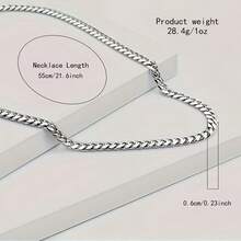 1pc To My Man When You Wear This Promise Necklace For Your Boyfriend Or Husband  Link Chain Necklace With Box Valentine's Day Gift Birthday Gift Anniversary Gift - 1 cái - Xem 4