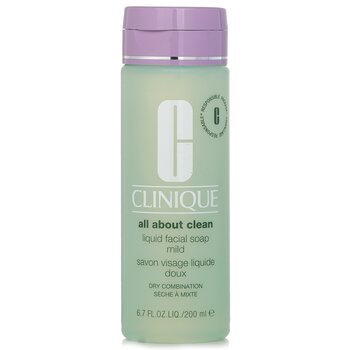 Clinique All About Clean Liquid Facial Soap Mild - Dry Combination Skin(Random Packaging)
