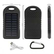 Dual USB Solar Power Bank, For Android, Type-C Input, Brings Strong Light, Suitable For Night Travel, Suitable For Charging All Mobile Phones. - 多色 - 查看 12