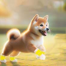 20pcs Disposable Pet Dog & Cat Paw Protector Shoes, Waterproof And Dustproof Pet Booties To Keep Paws Clean - Multicolor - View 3