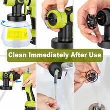 1 Set Of Green 1000ml ABS Plastic Spray Gun, Safe And Convenient Adjustable Gun, Suitable For Painting Doors, Windows, Walls, Fences, Floors, Ceilings, Flooring, Cabinets, Household Furniture And Other Articles - Green - View 10