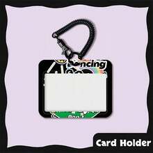 1 pieza Tarjetero invertido con oveja amarilla y blanca, protector de tarjeta de campus, tarjeta de autobús, tarjeta de estudiante, tarjeta de acceso con cordón retráctil negro a prueba de polvo y protección contra caídas - casquillos de resorte - Ver 7