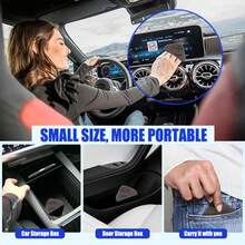 1/2pcs Paño de limpieza para pantalla táctil de coche, paño de limpieza de microfibra de doble cara para coche y pantallas de vidrio para portátiles - Negro - Ver 7