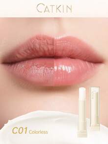 CATKIN 保湿变色润唇膏 - 自然粉色光泽或透明保湿润唇膏，适用于干燥的嘴唇，持久保湿，轻盈唇部护理 C01 - C01 - 查看 1