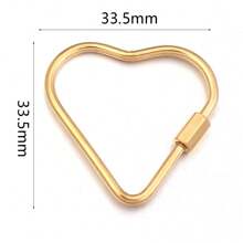 2 件/包不锈钢几何连接扣，心形、椭圆形、五角星形手链项链连接螺丝，DIY 珠宝配件 - 幾何連接扣 - 查看 17