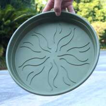 Multi-Size Round Flower Pot Trays, Colorful, Leak-Proof & Moisture-Retaining, Practical Accessory Compatible With Various Pots, Adds Charm To Your Balcony Greenery And Makes Pot Placement More Aesthetic And Hassle-Free