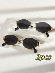 1 套/2 套/3 套/4 套/6 套超轻超大椭圆形镜框眼镜，百搭时尚，适合女性，大镜框显瘦，适合夜店，日常生活搭配和户外旅行配件，夏季必备太阳镜，复古风格椭圆形镜框，适合外出装扮，返校 - 彩色 - 查看 23