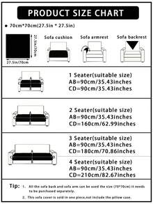 1pc Thick Warm Solid Color Milk Velvet Sofa Cushion, Style Pet-Friendly Anti-Dirty Anti-Slip Sofa Cover, Autumn/Winter Anti-Scratch Sofa Protector Suitable For L-Shaped Combination Sofa And 1/2/3/4 Seat Sofa (Single Piece Sold) - Beige - View 2