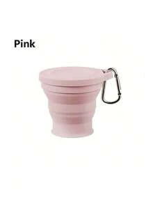 Outdoor Silicone Folding Cup With Hanging Buckle, 6.09oz Creative Portable Telescopic Cup Mouthwash Cup For Travel Outdoor Sports,Foldable Mouthwash Cup With Buckle And Lid, Silicone Folding Cup, Portable Telescopic Cup With Lid, Travel Wash Mouth Cup, Foldable Leak-Proof Portable Sports Travel Mouthwash Bottle For Outdoor Hiking Camping - Multicolor - View 5