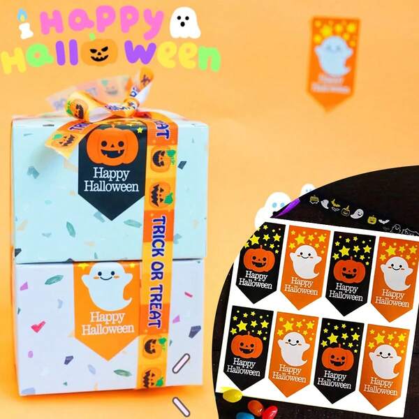 64/32/16 Piezas Pegatinas de Halloween Feliz, Pegatinas Lindas y Espeluznantes para Embalaje de Dulces - Etiquetas para Bolsas de Golosinas, Etiquetas de Halloween Feliz para Golosinas, Bandas para Envolver Dulces, Pegatinas para Sellar Galletas, Etiquetas para Golosinas, Regalos de Caramelos de Azúcar, Suministros para Favores de Fiesta, Cajas de Magdalenas, Bolsas de Dulces, Manualidades de Hornear DIY, Diarios, Decoración de Fiesta Pastel, Scrapbooking, Tarjetas Postales, Bolsas de Golosinas, Decoración Retro para Fiestas en el Hogar. #Decoración de Halloween, #Manualidades DIY