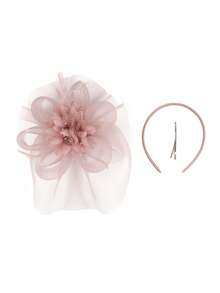 1 chiếc mũ cài tóc nữ kiểu Kentucky Derby, mũ dự tiệc trà, mũ lưới đính lông vũ, phụ kiện đội đầu cho đám cưới, tiệc cocktail, mùa hè, đi biển. - Nhiều màu - Xem 8