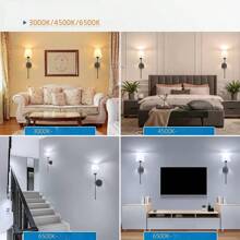 2pcs Battery-Operated Wall Sconces With Fabric Shade, Rechargeable LED Wall Lights Set Of 2, Dimmable Wireless Lamp With 3 Color Temperature, 12 RGB And Remote For Bedroom Living Room Hallway