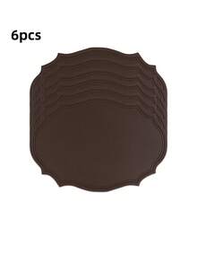 Tovaglietta in pelle lavabile, tovaglietta ovale in pelle rinforzata resistente al calore, tovaglietta impermeabile antiscivolo facile da pulire, adatta per decorazione di tavoli da cucina, caffè e ristorante