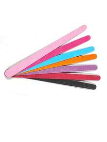 20 piezas Tiras de lima de uñas de madera delgadas - Multicolor - Ver 2