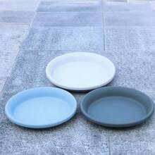 Multi-Size Round Flower Pot Trays, Colorful, Leak-Proof & Moisture-Retaining, Practical Accessory Compatible With Various Pots, Adds Charm To Your Balcony Greenery And Makes Pot Placement More Aesthetic And Hassle-Free