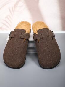 Adjustable Slip-On Slippers, Non-Slip For Indoor & Outdoor Wear - Coffee Brown - View 2