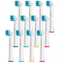 16pcs/Set Replacement Brush Heads Compatible With Oral Electric Toothbrush, White