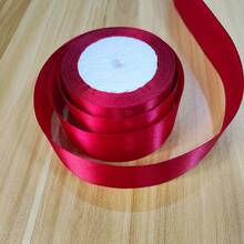 4厘米缎带花礼品包装，手工玫瑰花瓣，可用于花束，适合婚礼、派对、节日装饰 - 彩色 - 查看 6