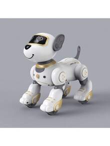 电子宠物遥控狗（3色） - 智能声控机械玩具，儿童玩伴，完美的节日/圣诞节/生日/新年/万圣节/复活节礼物