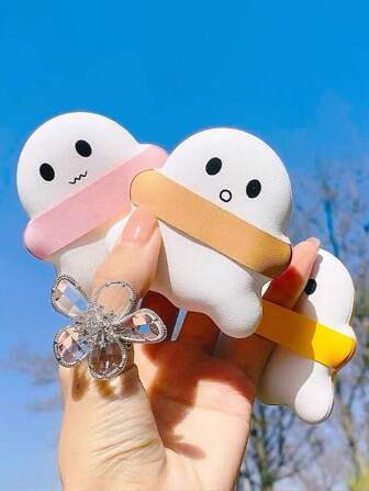 1P Makeup Sponge | Ghost-Shaped Design, Suitable For Liquid Foundation, Concealer, Soft Blending Sponge,Makeup,Cheap,Room Decor,Vanity,Travel,Bedroom,Makeup Accessories,Puff,Makeup Blender,Powder Puff,Makeup Sponge,Cheap,Stocking Stuffers,Makeup,Makeup Tools,Cheap Stuff,Gifts,Gifts For Women,Christmas Gifts