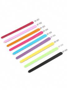 20 piezas Tiras de lima de uñas de madera delgadas - Multicolor - Ver 6